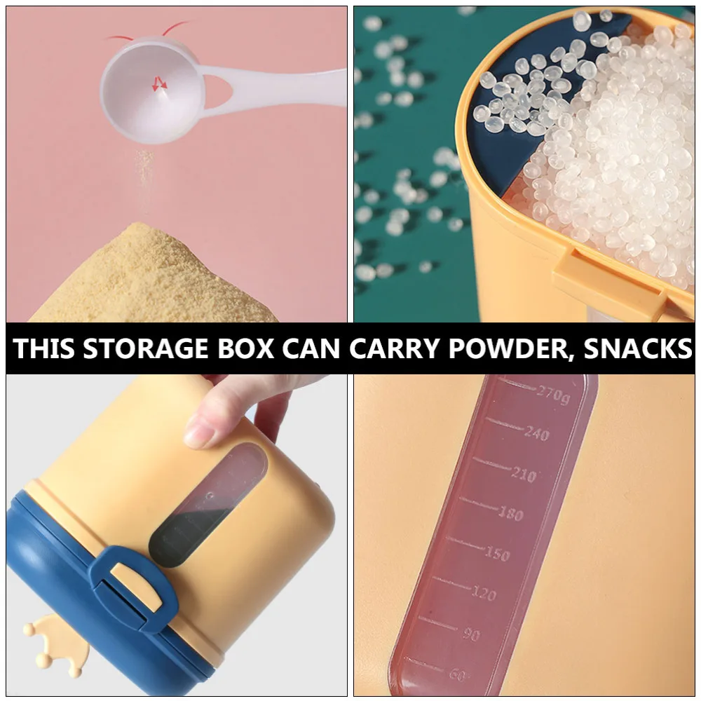 1 Set Portable Powder Box Baby Formula Dispenser Infant Food Carrying Box 
1 Set Portable Powder Box Baby Formula Dispenser Infant Food Carrying Box