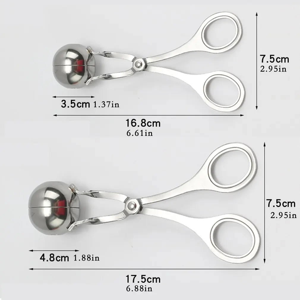 Household Stainless Steel Meat Ball Tongs Cake Sticks Meatball Maker Dough Ice Tongs Suitable For Kitchen Tools
Household Stainless Steel Meat Ball Tongs Cake Sticks Meatball Maker Dough Ice Tongs Suitable For Kitchen Tools