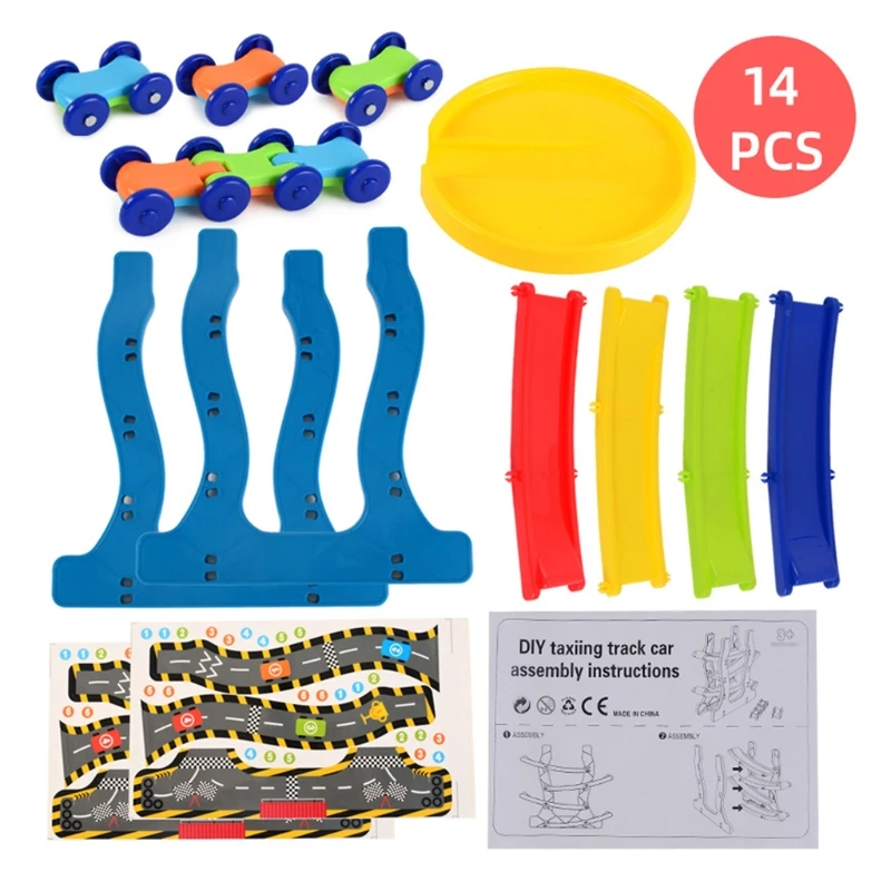 Race Track Car Ramp Toy Color Vehicle Construction Set w/ Mini Racer Cars Fine Motor Skill Montessori Building Learning
Race Track Car Ramp Toy Color Vehicle Construction Set w/ Mini Racer Cars Fine Motor Skill Montessori Building Learning