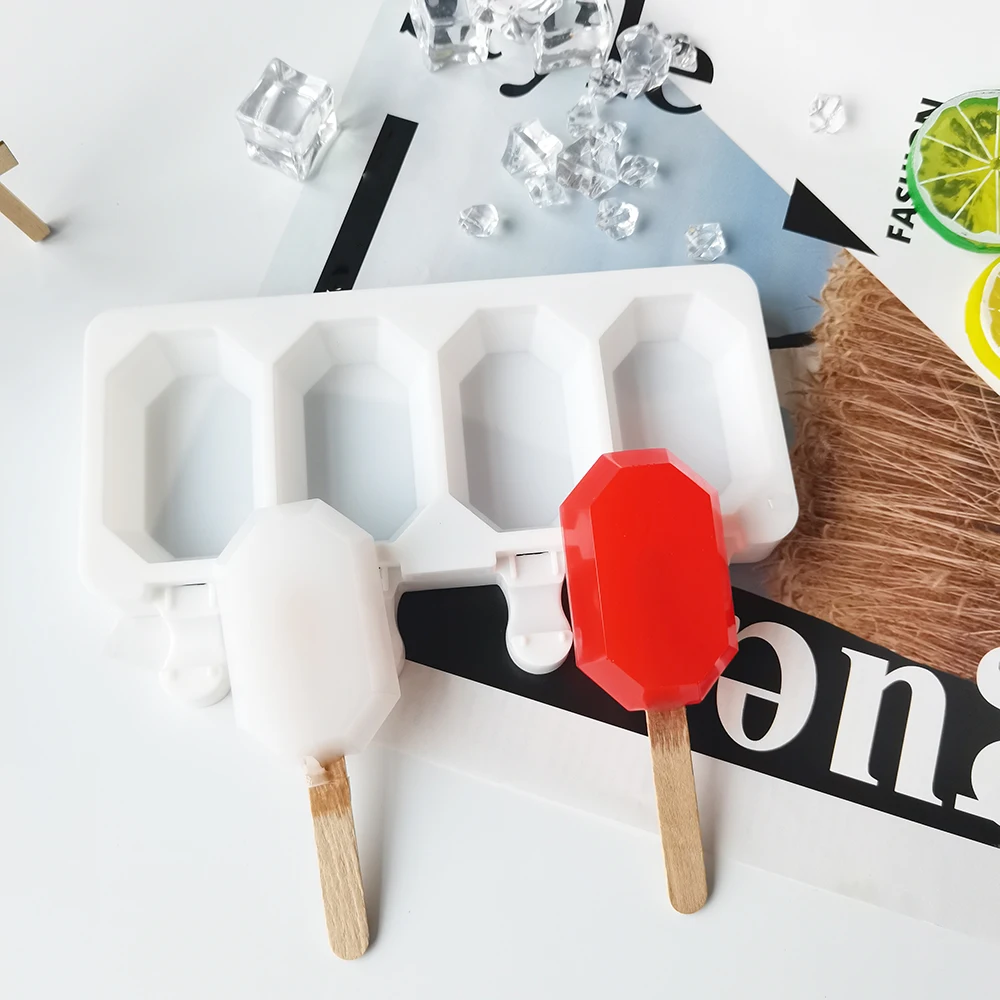 Silicone Ice Cream Mold DIY Homemade Popsicle Moulds Freezer 4 Cell Small Size Ice Cube Tray Popsicle Barrel Makers Baking Tools
Silicone Ice Cream Mold DIY Homemade Popsicle Moulds Freezer 4 Cell Small Size Ice Cube Tray Popsicle Barrel Makers Baking Tools