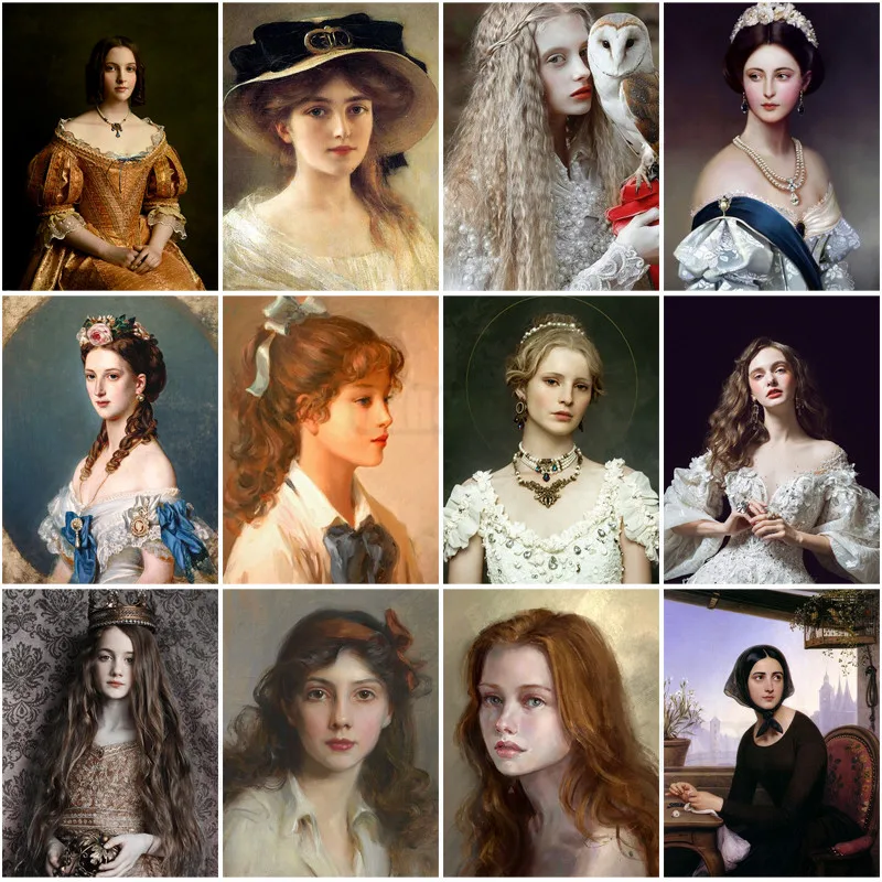 Diamond Painting Girl Portrait Elegant and Noble Lady In The West Lady Graceful and Luxurious Princess Home Hall Decor Pictures
Diamond Painting Girl Portrait Elegant and Noble Lady In The West Lady Graceful and Luxurious Princess Home Hall Decor Pictures