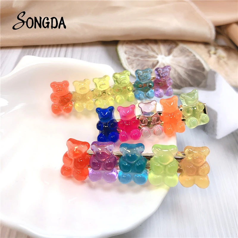 Candy Color Jelly Bear Hair Clips Hair Claws Cartoon Hairgrips Resin Clip Hairpin Hair Accessories Barrettes for Women Girls
Candy Color Jelly Bear Hair Clips Hair Claws Cartoon Hairgrips Resin Clip Hairpin Hair Accessories Barrettes for Women Girls