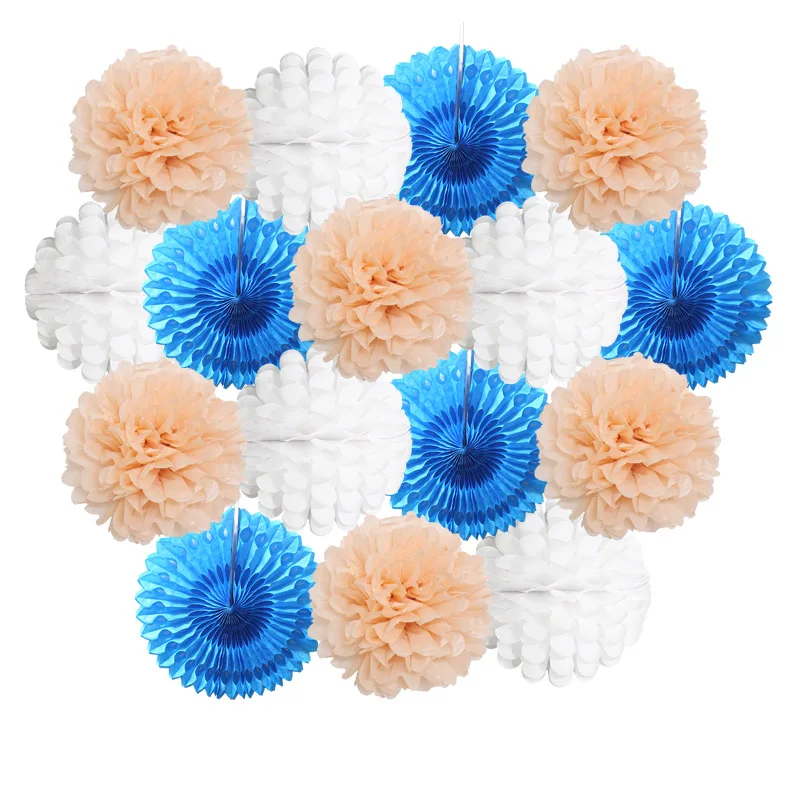 16pcs 6-12inch Pink White Round Paper Fans Flower Paper Pom Pom Hanging Craft Set For Wedding Birthday Party Decoration Supplies
16pcs 6-12inch Pink White Round Paper Fans Flower Paper Pom Pom Hanging Craft Set For Wedding Birthday Party Decoration Supplies