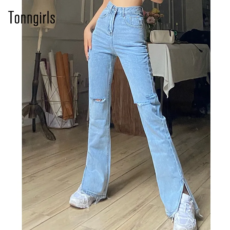 Tonngirls Винтаж пуш-ап джинсы Повседневное светильник синие расклешенные джинсы с высокой талией, джинсы с завышенной талией, Разделение брюки с широкими штанинами в уличном стиле
Tonngirls Винтаж пуш-ап джинсы Повседневное светильник синие расклешенные джинсы с высокой талией, джинсы с завышенной талией, Разделение брюки с широкими штанинами в уличном стиле