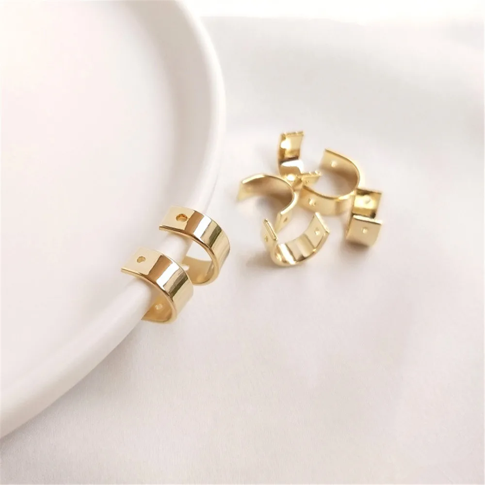 14K Gold Filled Plated C ring accessories U-shaped bead ring diy string first jewelry chain semicircle bead connection ring
14K Gold Filled Plated C ring accessories U-shaped bead ring diy string first jewelry chain semicircle bead connection ring