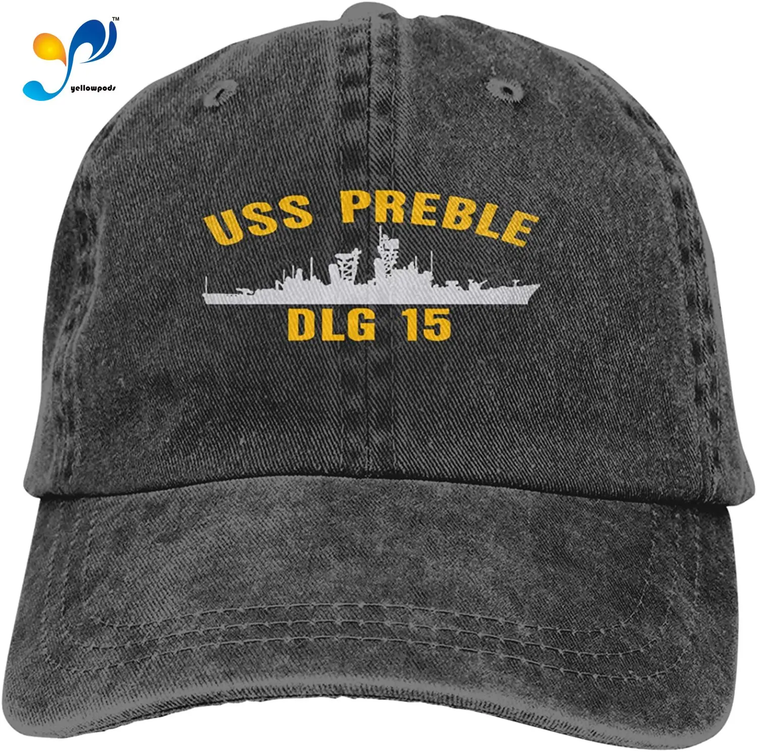 

USS Preble Dlg 15 Sandwich Cap Denim Hats Baseball Cap Adult Cowboy Hat