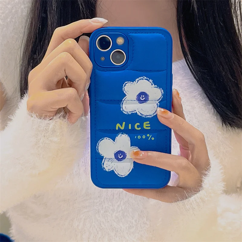Fashion Brand Down Jacket Lens Protection Klein Blue White Flowers For iphone 13promax 12 11 xs xsmax XR The Puffer Soft Case 
Fashion Brand Down Jacket Lens Protection Klein Blue White Flowers For iphone 13promax 12 11 xs xsmax XR The Puffer Soft Case