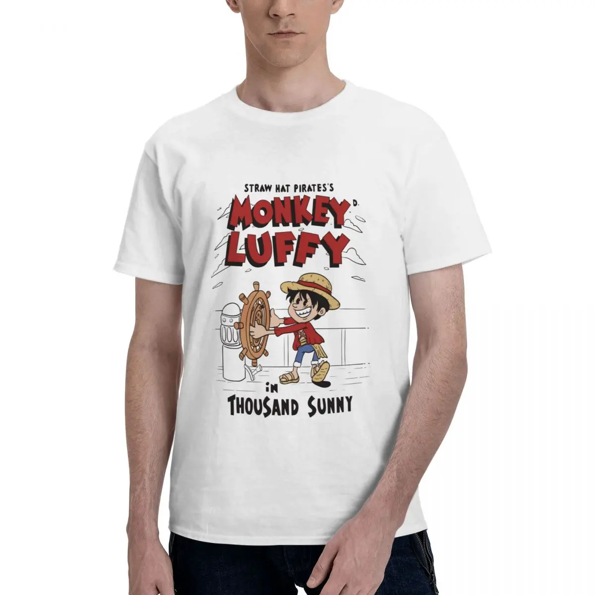 Steamboat Luffy Bandai One Piece T-Shirt Men Manga Anime Novelty 100% Cotton Tees Short Sleeve T Shirts Gift Idea Clothes
Steamboat Luffy Bandai One Piece T-Shirt Men Manga Anime Novelty 100% Cotton Tees Short Sleeve T Shirts Gift Idea Clothes