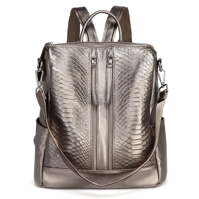 2020 Luxury Female Leather Knapsack Double Zipper Design Real Cowhide Leather Women's Backpack Large Capacity Girl Travel Bag
2020 Luxury Female Leather Knapsack Double Zipper Design Real Cowhide Leather Women's Backpack Large Capacity Girl Travel Bag