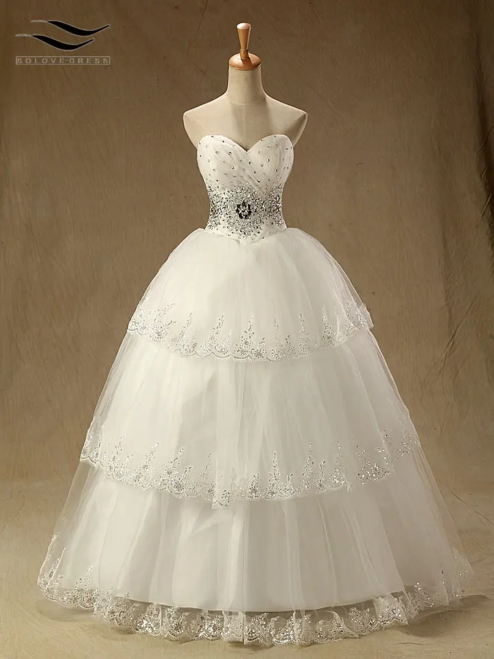 Vestidos de Noivas Exquisite Sleeveless Ball Gown Tulle Pleat Wedding Dresses with Pattern New arrival Wedding Dress (SL-W581)
Vestidos de Noivas Exquisite Sleeveless Ball Gown Tulle Pleat Wedding Dresses with Pattern New arrival Wedding Dress (SL-W581)