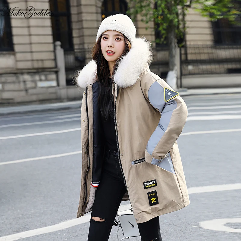 MokoFashion Real Fur Collar Cotton Liner Parkaer Parkas Winter Jacket Women 2020 New Thick Warm Medium Long Hooded Parka Coat
MokoFashion Real Fur Collar Cotton Liner Parkaer Parkas Winter Jacket Women 2020 New Thick Warm Medium Long Hooded Parka Coat