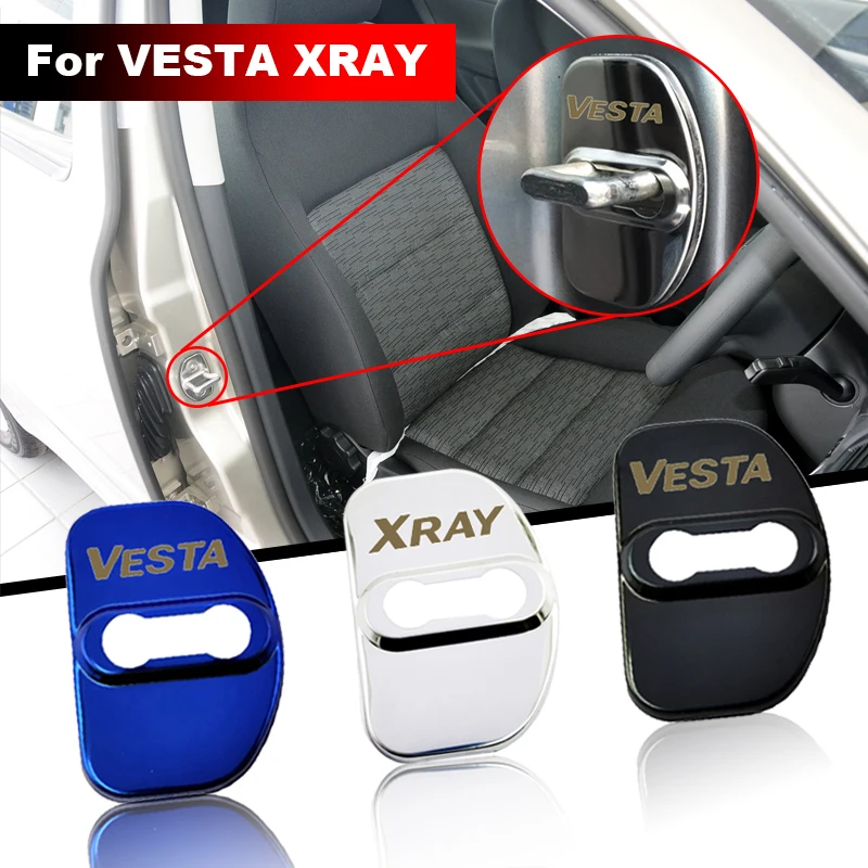 4PCS Stainless steel Car Door Lock Car sticker cover Protect Buckle Latch Car accessories For vesta xray Car stickers
4PCS Stainless steel Car Door Lock Car sticker cover Protect Buckle Latch Car accessories For vesta xray Car stickers