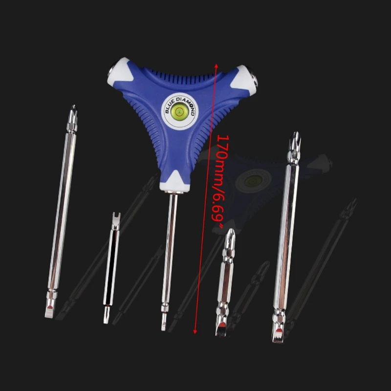 Slotted Cross Screwdriver Double Screw Head Multi-functional Triangular Handle Manual Electronis Repair Tool Kit
Slotted Cross Screwdriver Double Screw Head Multi-functional Triangular Handle Manual Electronis Repair Tool Kit