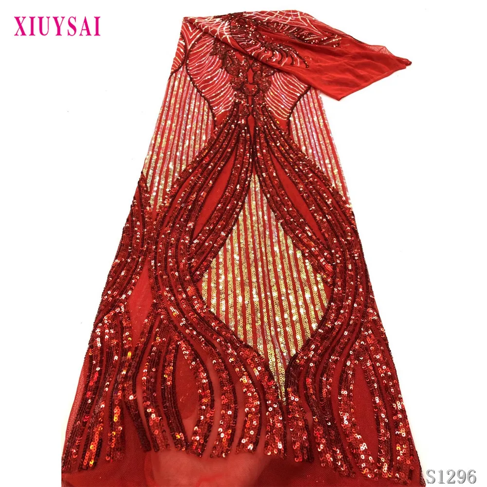 High Quality Lace Red Sequin Lace 2020 Latest Bridal Materials Dresses Fabric Sequence Lace for Nigerian Party Wedding SL1296
High Quality Lace Red Sequin Lace 2020 Latest Bridal Materials Dresses Fabric Sequence Lace for Nigerian Party Wedding SL1296