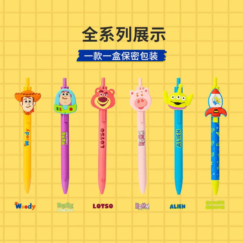 Disney Cartoon Story Series Strawberry Bear Three-eyed Aberdeen Blind Box Fun Pen Gel Pen 0.5 Student Press Pen Stationery
Disney Cartoon Story Series Strawberry Bear Three-eyed Aberdeen Blind Box Fun Pen Gel Pen 0.5 Student Press Pen Stationery