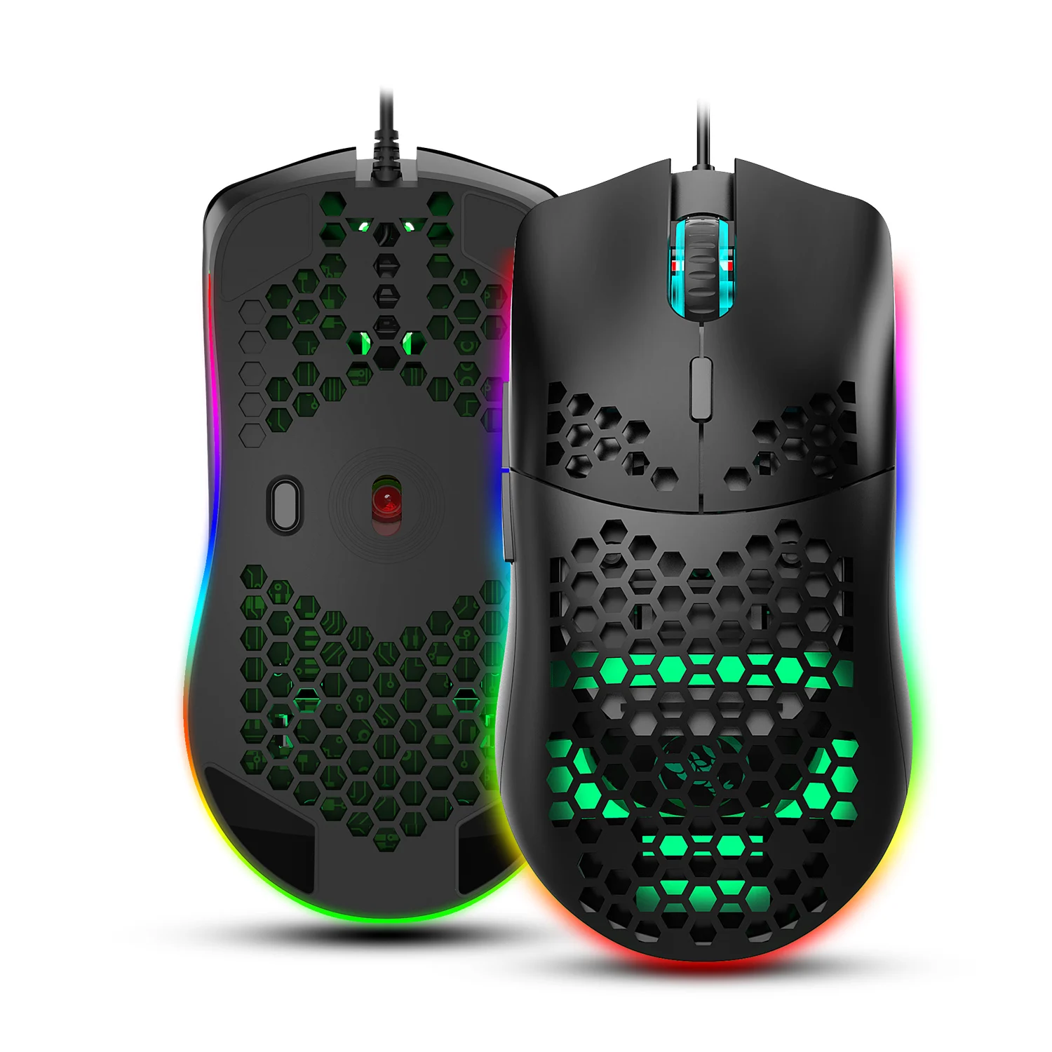HXSJ J900 USB Wired Gaming Mouse RGB Gamer Mouses Adjustable 6400 DPI Honeycomb Programmable Ergonomic Mice for Desktop Laptop
HXSJ J900 USB Wired Gaming Mouse RGB Gamer Mouses Adjustable 6400 DPI Honeycomb Programmable Ergonomic Mice for Desktop Laptop
