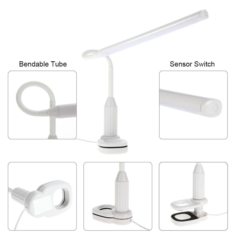 Reading Desk Lamp 5W 24 LEDs Eye Protect Clamp Clip Light Table Lamp Stepless Dimmable Bendable USB Powered Touch Sensor Control
Reading Desk Lamp 5W 24 LEDs Eye Protect Clamp Clip Light Table Lamp Stepless Dimmable Bendable USB Powered Touch Sensor Control