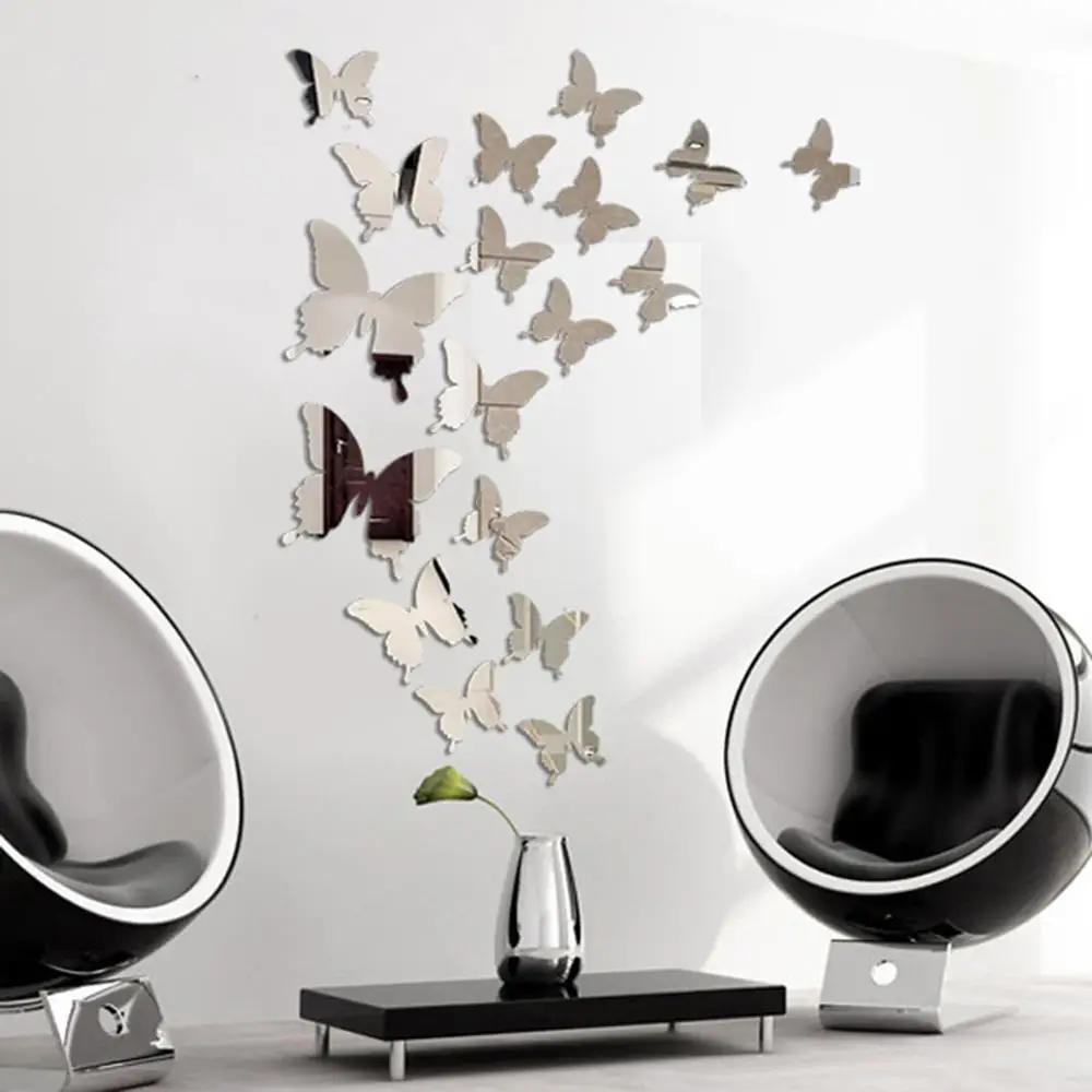 Hot 24pcs Mirror Wall Sticker Decal Butterflies 3D Mirror Wall Art Party Wedding Home Decors Butterfly fridge Wall Decal On Sale
Hot 24pcs Mirror Wall Sticker Decal Butterflies 3D Mirror Wall Art Party Wedding Home Decors Butterfly fridge Wall Decal On Sale