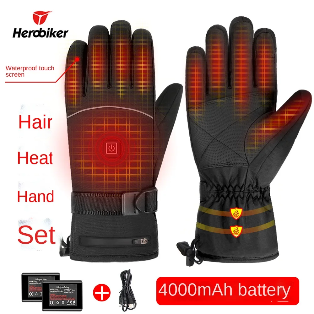 4000mah Rechargeable Heating Gloves Warm and Waterproof Battery Heating Gloves Winter Cold Protection Motorcycle Riding
4000mah Rechargeable Heating Gloves Warm and Waterproof Battery Heating Gloves Winter Cold Protection Motorcycle Riding