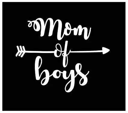 

Mom of Boys Arrow Vinyl Decal by Foxtail Decals for Car Windows Tablets Laptops Water Bottles bodywork windshield suv decoration