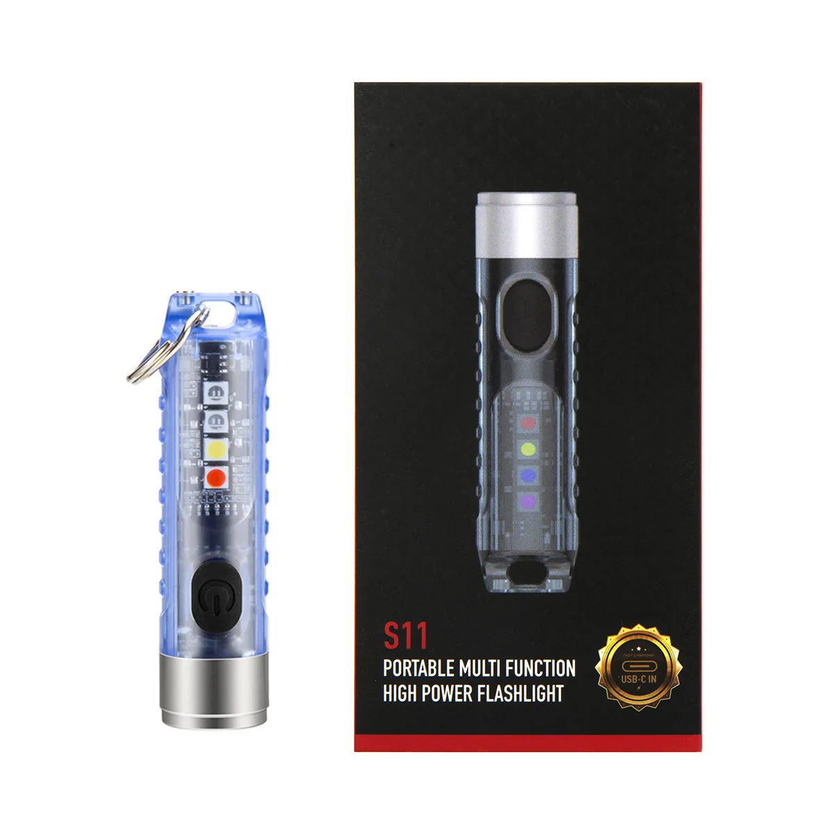 Mini Keychain Pocket Torch LED Strong Light Small Flashlight With Side Light Red Blue Purple USB Rechargeable Keychain Flashligh
Mini Keychain Pocket Torch LED Strong Light Small Flashlight With Side Light Red Blue Purple USB Rechargeable Keychain Flashligh