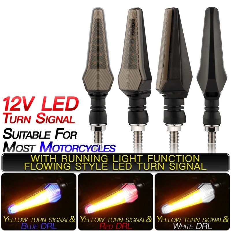 LED Motorcycle Turn Signal Waterproof Moto Light 12V Two Color T-Sword Flow Flowing Signals Lamp M10 Bolt Universal Accessories
LED Motorcycle Turn Signal Waterproof Moto Light 12V Two Color T-Sword Flow Flowing Signals Lamp M10 Bolt Universal Accessories