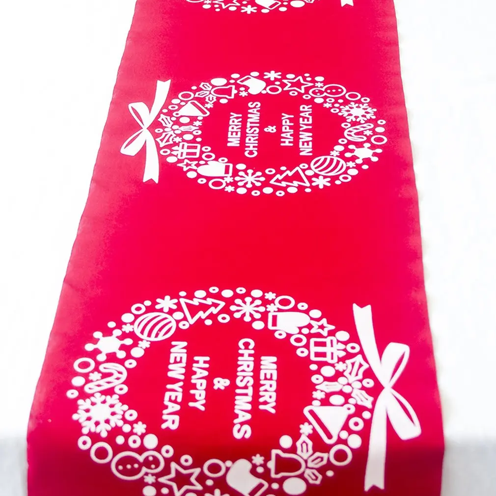 Christmas Tablecloth Desktop Table Runner Cloth Cover Decoration For Home New Year Supplies | Дом и сад