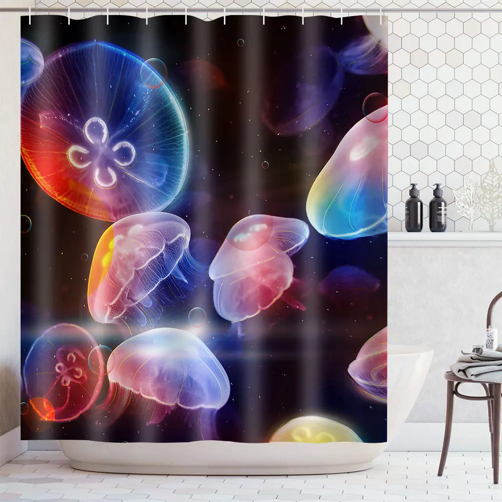 Ocean Jellyfish Shower Curtain Polyester Waterproof Curtains Bathroom Chinese Style Koi Bath Screens Shower Curtains Bathroom
Ocean Jellyfish Shower Curtain Polyester Waterproof Curtains Bathroom Chinese Style Koi Bath Screens Shower Curtains Bathroom