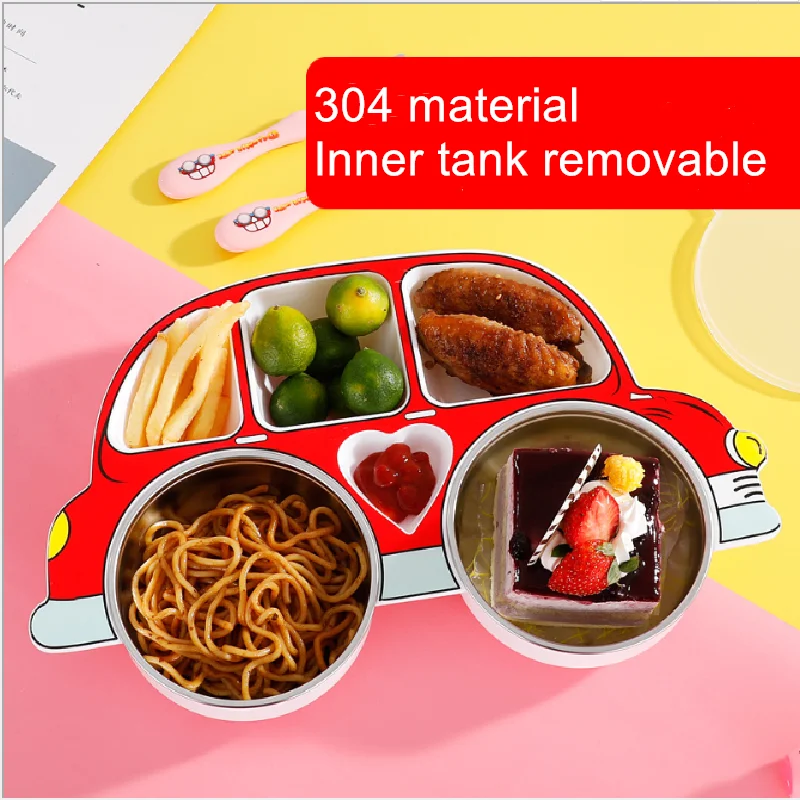 304 Stainless Steel Children's Car Plate Kids Food Tableware Cartoon Bowl Gift Set For Babies
304 Stainless Steel Children's Car Plate Kids Food Tableware Cartoon Bowl Gift Set For Babies