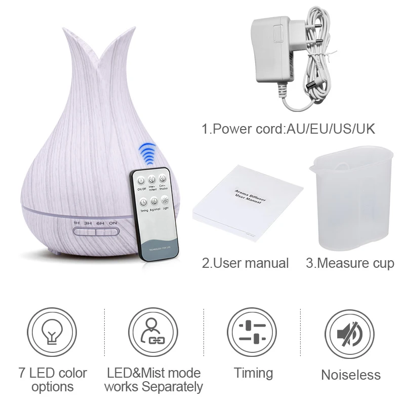 400ml Air Humidifier Essential Oil Diffuser Aroma Lamp Aromatherapy Electric Aroma Diffuser Mist Maker for Home-Wood
400ml Air Humidifier Essential Oil Diffuser Aroma Lamp Aromatherapy Electric Aroma Diffuser Mist Maker for Home-Wood