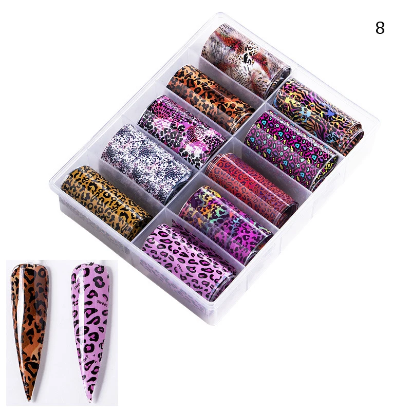1 Box 100x4cm Animal Print Transfer Nail Foils for Nail Art, Nail Supplies, Transfer Foil, Stripes, Cheetah Print 10pcs Foil
1 Box 100x4cm Animal Print Transfer Nail Foils for Nail Art, Nail Supplies, Transfer Foil, Stripes, Cheetah Print 10pcs Foil