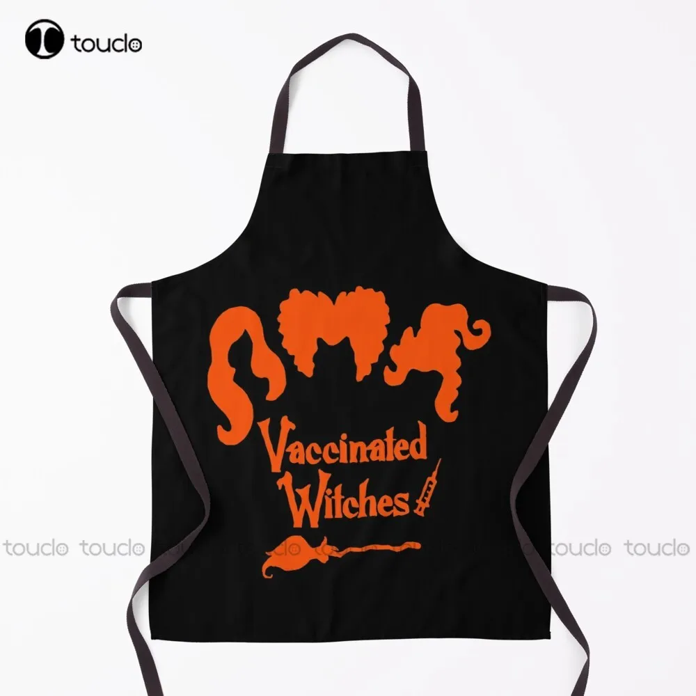 

Vaccinated witches Apron Sexy Aprons Garden Kitchen Household Cleaning Personalized Custom Apron For Women Men Unisex Adult