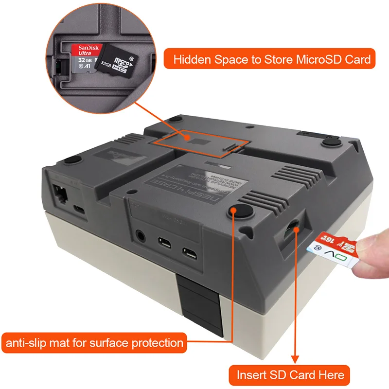 NESPi 4 Case For Raspberry Pi 4 Case with SSD Cartridge Adapter Cooling Fan Heatsink
NESPi 4 Case For Raspberry Pi 4 Case with SSD Cartridge Adapter Cooling Fan Heatsink