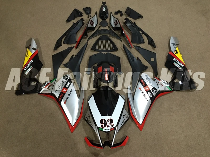 Инъекций Новый ABS весь обтекатели комплект подходит для Aprilia RSV4 1000 2010 2011 2012 2013 2014 09, 10, 11, 12, 13, 14, кузов набор серебряных 92
Инъекций Новый ABS весь обтекатели комплект подходит для Aprilia RSV4 1000 2010 2011 2012 2013 2014 09, 10, 11, 12, 13, 14, кузов набор серебряных 92