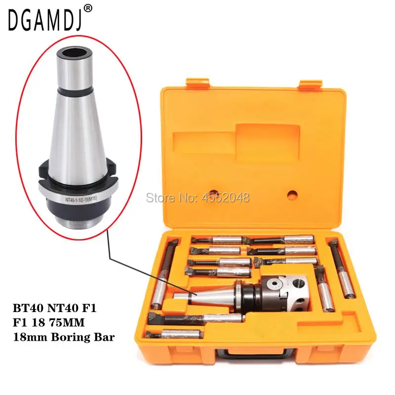 High Quality Boring Head Set 1 F1 18mm 75mm Electric Drill BT40 NT40 F1 Boring Handle 12 18mm Boring Bar Thread 1-1 / 2-18unf
High Quality Boring Head Set 1 F1 18mm 75mm Electric Drill BT40 NT40 F1 Boring Handle 12 18mm Boring Bar Thread 1-1 / 2-18unf