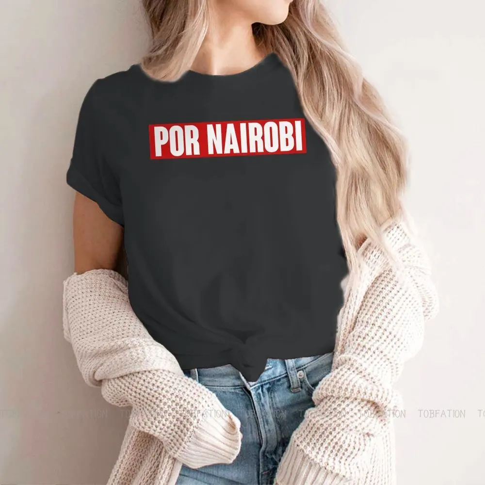 POR NAIROBI Women TShirt La Casa De Papel Money Heist The House of Paper Girls Graphic Tees Cotton Female T Shirt 4XL Humor Gift
POR NAIROBI Women TShirt La Casa De Papel Money Heist The House of Paper Girls Graphic Tees Cotton Female T Shirt 4XL Humor Gift