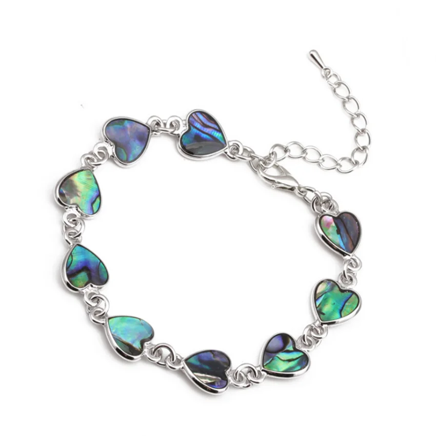 FYJS Unique Jewelry Silver Plated Abalone Shell Romantic Love Heart Bracelet Butterfly for Valentine's Day Gift
FYJS Unique Jewelry Silver Plated Abalone Shell Romantic Love Heart Bracelet Butterfly for Valentine's Day Gift