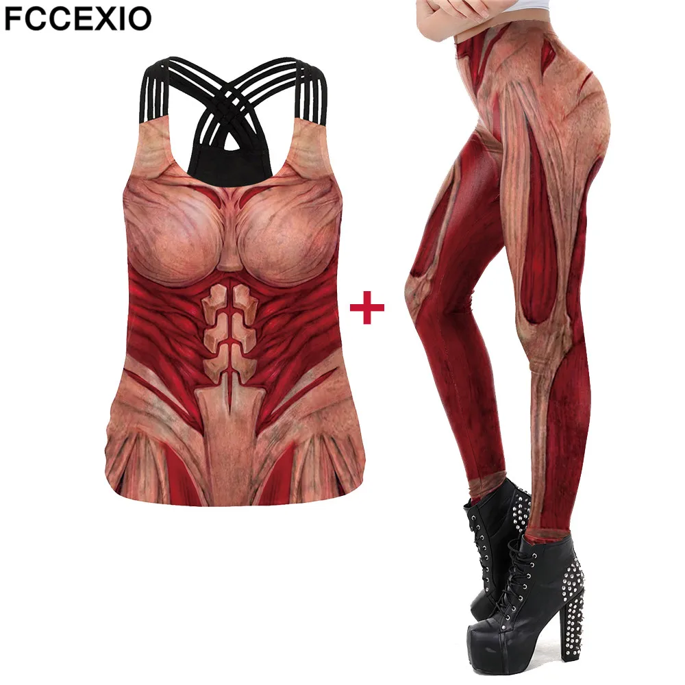 FCCEXIO New Party Leggins Women Seamless Fitness Leggings The Giant Muscle 3D Print Workout Fashion Trousers(Top+Pants)
FCCEXIO New Party Leggins Women Seamless Fitness Leggings The Giant Muscle 3D Print Workout Fashion Trousers(Top+Pants)