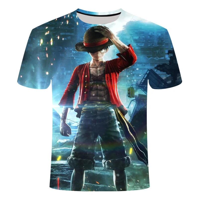 3DT shirt Luffy straw hat Japanese anime funny T-shirt men O-neck black short-sleeved T-shirt
3DT shirt Luffy straw hat Japanese anime funny T-shirt men O-neck black short-sleeved T-shirt