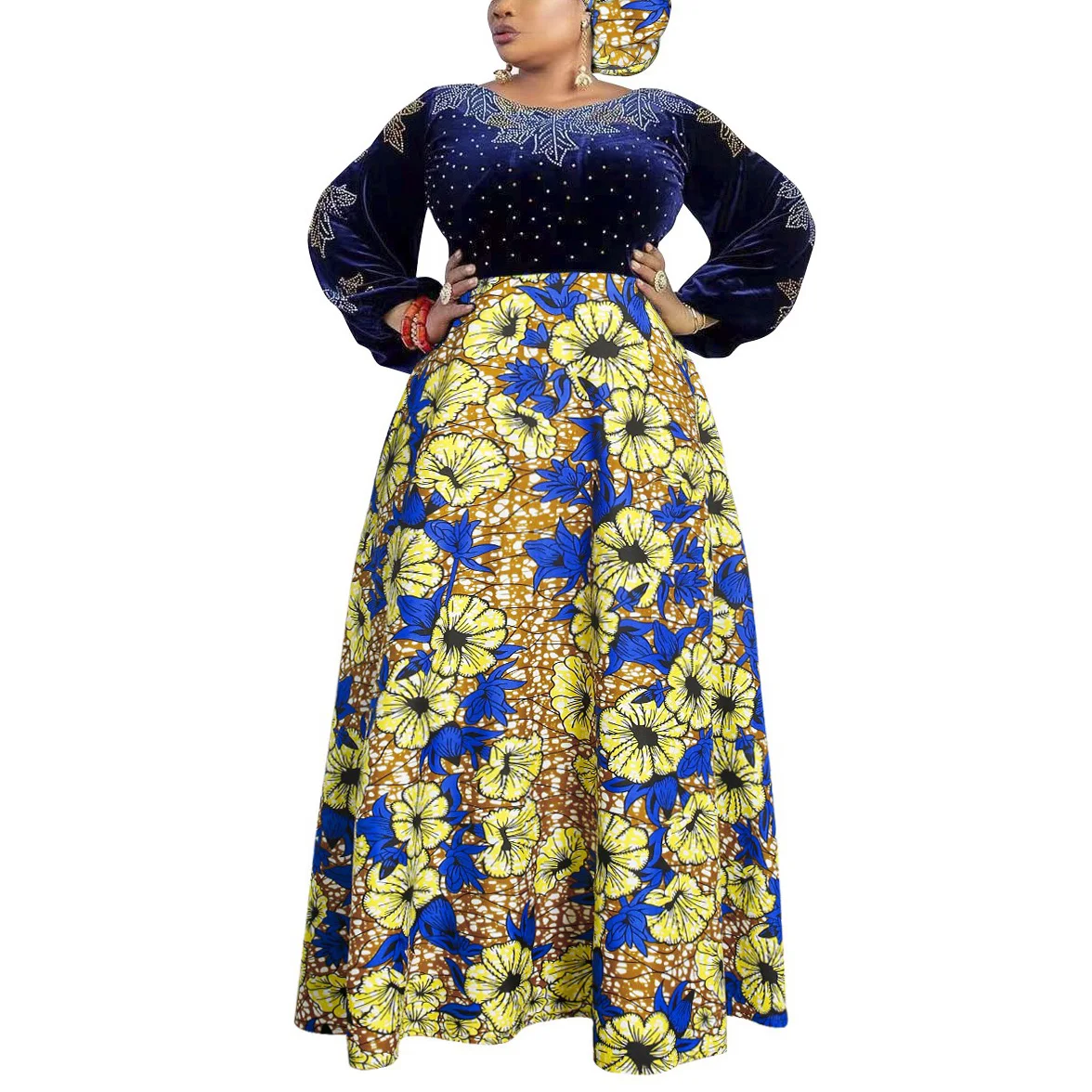 African Dresses for Women 2021 New Fashion Diamond High Waisted A Line Floor Length Luxury Elegant Evening Night Vintage Dress
African Dresses for Women 2021 New Fashion Diamond High Waisted A Line Floor Length Luxury Elegant Evening Night Vintage Dress