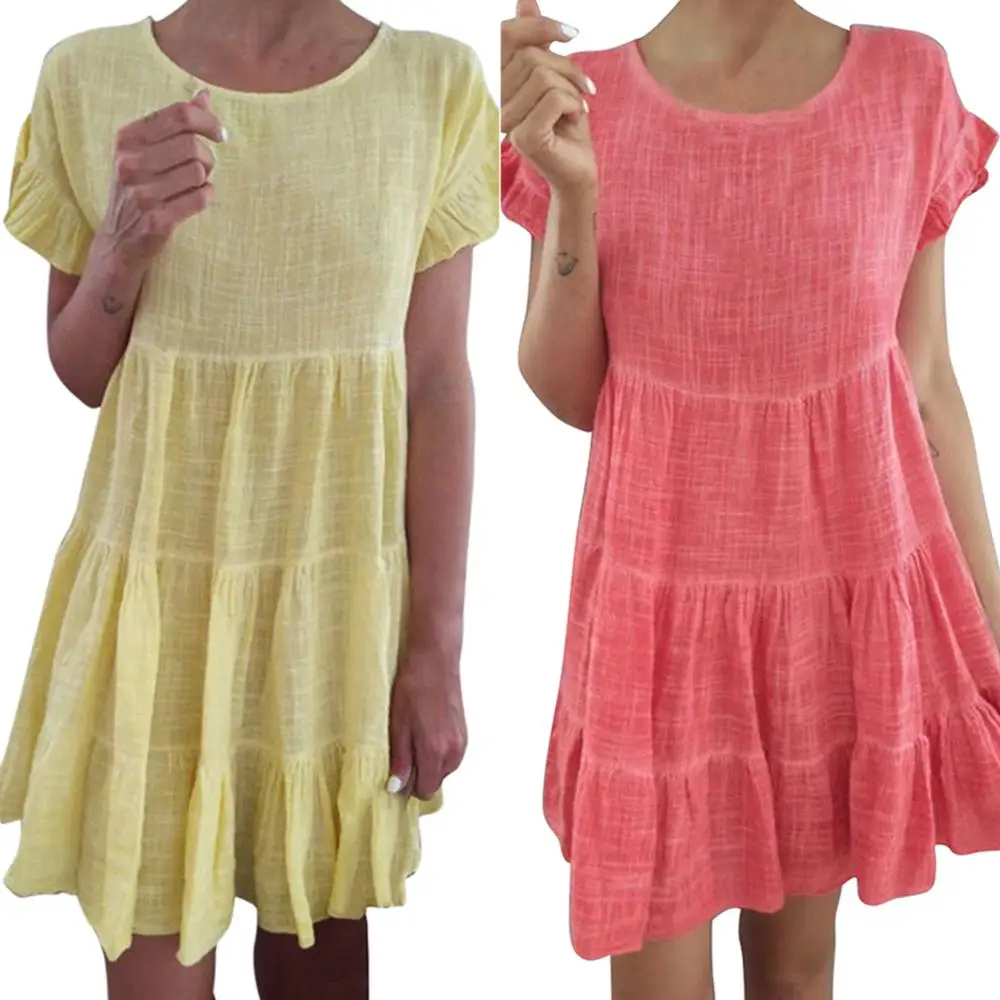 Vicabo Sweet Solid Color Dress Women Summer 2020 Fashion Loose Dresses Ladies Vestidos Female Robe A-line
Vicabo Sweet Solid Color Dress Women Summer 2020 Fashion Loose Dresses Ladies Vestidos Female Robe A-line