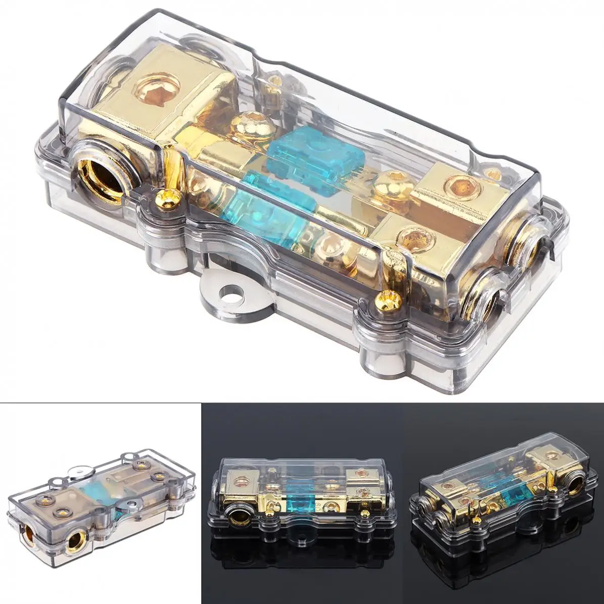 Car Fuse Holder Universal 60A 1 In 2 Ways Copper Plated Car Stereo Audio Power Fuse Holder for Car Boat and Other Vehicles Audio
Car Fuse Holder Universal 60A 1 In 2 Ways Copper Plated Car Stereo Audio Power Fuse Holder for Car Boat and Other Vehicles Audio