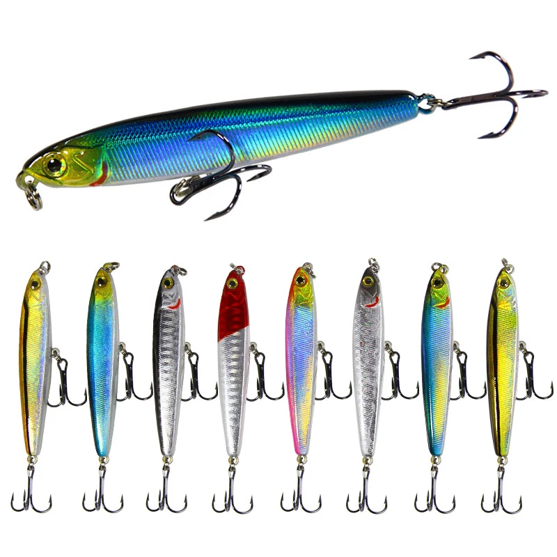 1pcs Winter Sinking Pencil Fishing Lure Shore Throw Wobblers for Fishing Artificial Hard Bait Crankbait Jigging Bass Metal Bait
1pcs Winter Sinking Pencil Fishing Lure Shore Throw Wobblers for Fishing Artificial Hard Bait Crankbait Jigging Bass Metal Bait