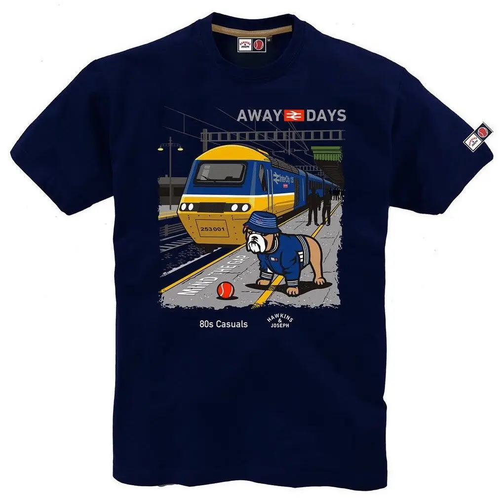Hawkins & Joseph AWAY DAYS WINSTON T-Shirt 80s Casuals Bulldog Football Casual Design T Shirts Casual Cool
Hawkins & Joseph AWAY DAYS WINSTON T-Shirt 80s Casuals Bulldog Football Casual Design T Shirts Casual Cool