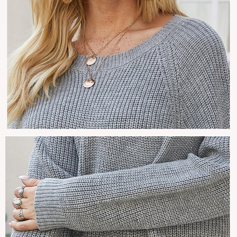 2020 Basic Autumn Winter Patchwork LaceThick Sweater Dress Elegant O-neck Knit Dress Women Knee-Length Dress Grey Female New
2020 Basic Autumn Winter Patchwork LaceThick Sweater Dress Elegant O-neck Knit Dress Women Knee-Length Dress Grey Female New