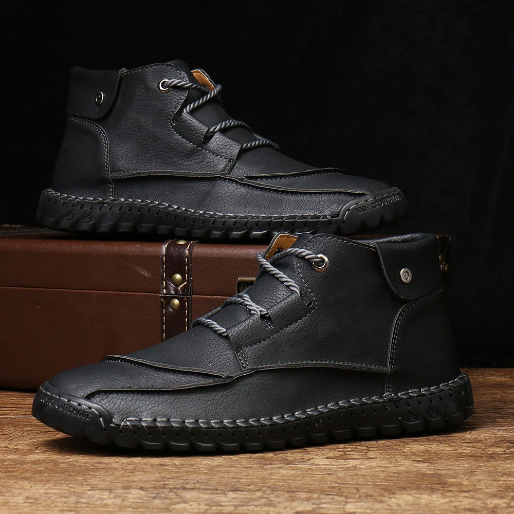 Dacomfy New Leather Men Boots Handmade Ankle Boots Outdoor Breathable Men Casual Shoes Autumn Winter Boots Moccasins Shoes
Dacomfy New Leather Men Boots Handmade Ankle Boots Outdoor Breathable Men Casual Shoes Autumn Winter Boots Moccasins Shoes