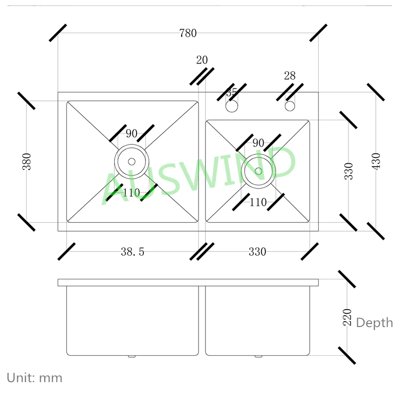 Above Counter Double Tank 304 Stainless Steel Brushed Gold Kitchen Sink with Faucet Household Sink Under Mount Farmhouse Sink
Above Counter Double Tank 304 Stainless Steel Brushed Gold Kitchen Sink with Faucet Household Sink Under Mount Farmhouse Sink