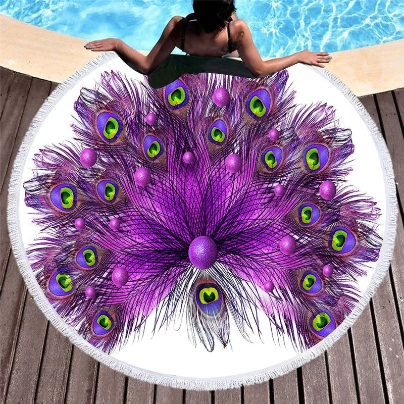Cute Peacock Feather Microfiber Towel Super Thick Microfiber Beach Towel Round Tassel Peacock Feather Towel Bathroom Set Bt21
Cute Peacock Feather Microfiber Towel Super Thick Microfiber Beach Towel Round Tassel Peacock Feather Towel Bathroom Set Bt21