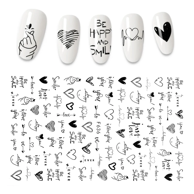 The New 3D Nail Sticker Cool English Letter stickers for nail Foil Love Heart Design Nails Accessories Fashion Manicure Sticker
The New 3D Nail Sticker Cool English Letter stickers for nail Foil Love Heart Design Nails Accessories Fashion Manicure Sticker