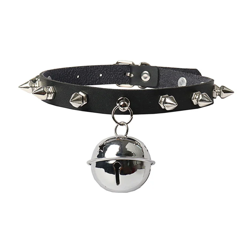 Harajuku Punk Rock PU Leather Bell Collar Rivet Buckle Ladies Necklace Women's Short Clavicle Chain Necklace Women's Necklace
Harajuku Punk Rock PU Leather Bell Collar Rivet Buckle Ladies Necklace Women's Short Clavicle Chain Necklace Women's Necklace